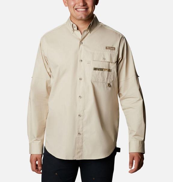 Columbia Sharptail Shirts Khaki For Men's NZ91032 New Zealand